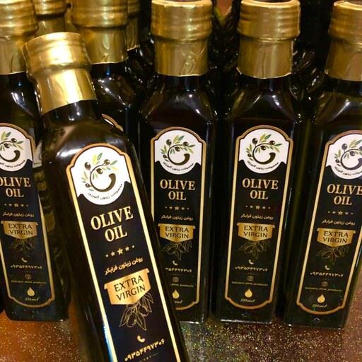 روغن زیتون فرابکر با تضمین کیفیت  ( پک 24 عددی ) 250 سی سی شیشه با درب آسان ریز